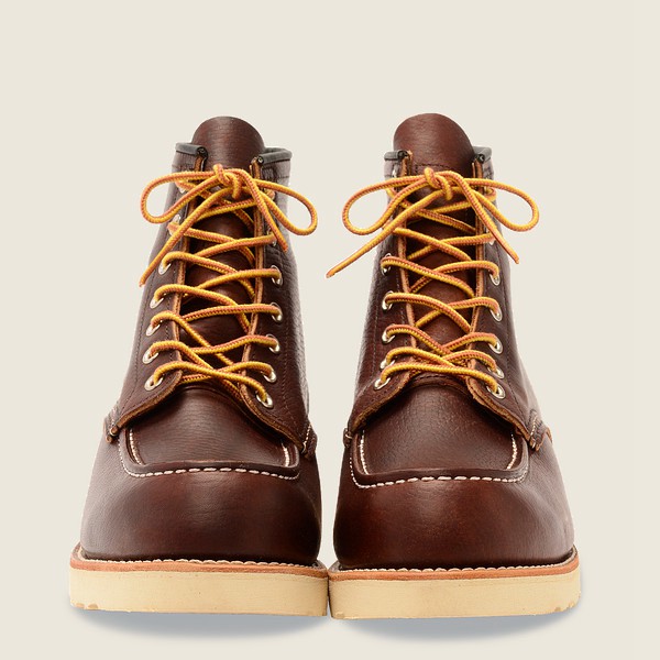 Red Wing Heritage Bot Erkek - Classic Moc - 6-Inch Oil-Slick Deri - Kahverengi - 30RHOFXPY